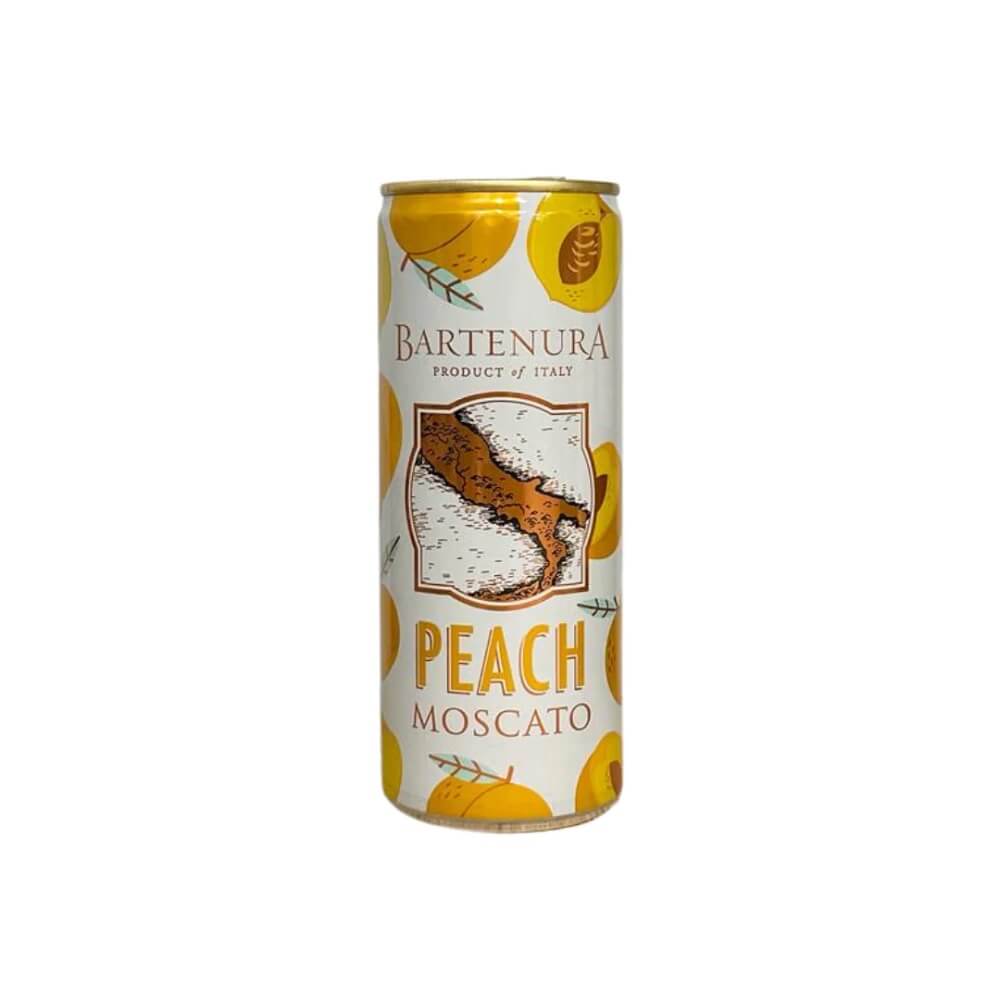 Bartenura Moscato Peach Cans (Not Kosher for Passover) 